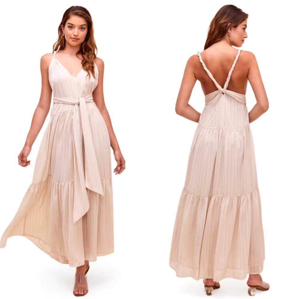 ASTR the Label Eartha Low Back Maxi Dress‎ Size Medium
